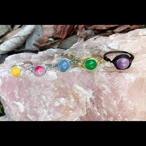 Wire wrapped rings